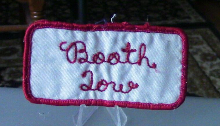 Booth Tow Uniform Name Patch
