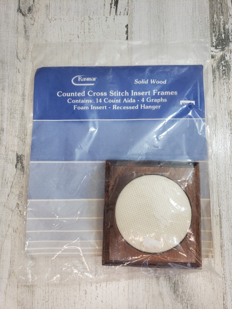 Raymar Counted Cross Stitch Insert Wood Frame Blank 14 ct