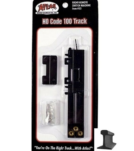 Atlas HO Scale ~ New 2024 ~ Code 100 ~ Right Remote Turnout Switch Machine ~ 53