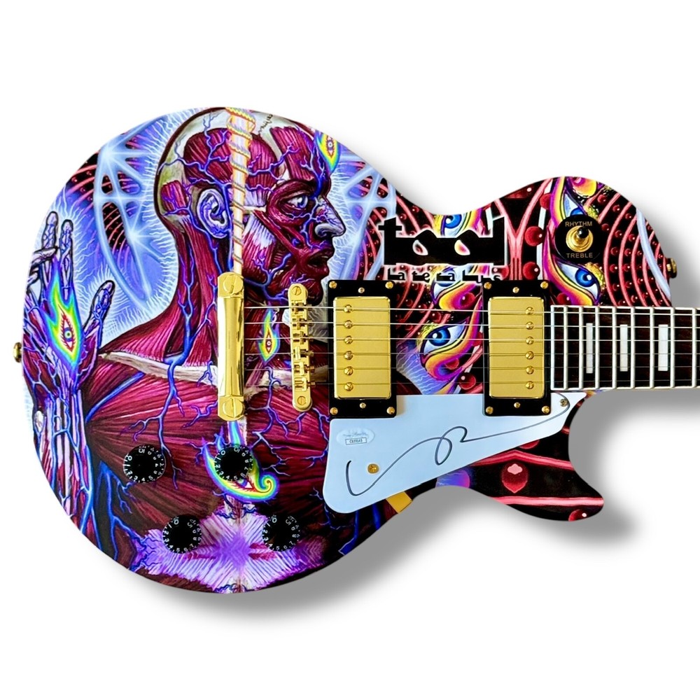 Maynard James Keenan Signed Guitar Custom Graphics JSA COA Tool Lateralus
