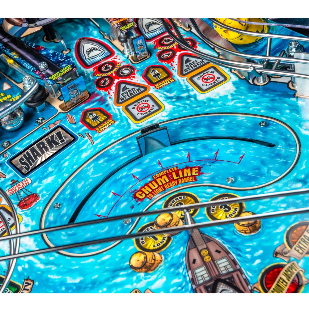 Stern Jaws Pro Pinball Machine With Installed Shaker Motor