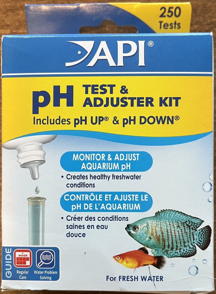 API pH Test & Adjuster Kit 250-Tests Freshwater Fish Aquarium Water NEW IN BOX