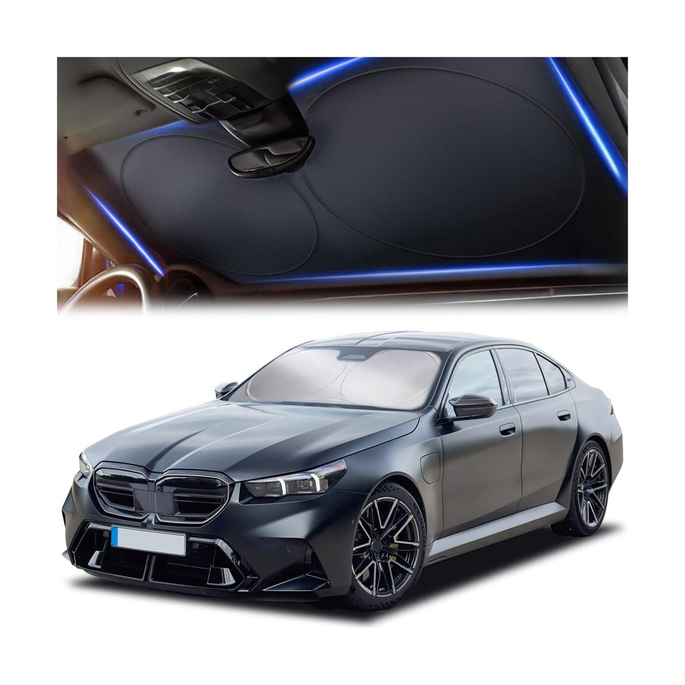 Car Shade Front Windshield, Small (59" x 29") - 240T Reflective Polyester Sun...