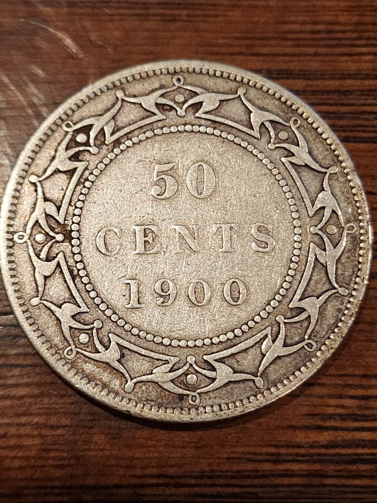 1900 Newfoundland 50 Cents Silver Coin