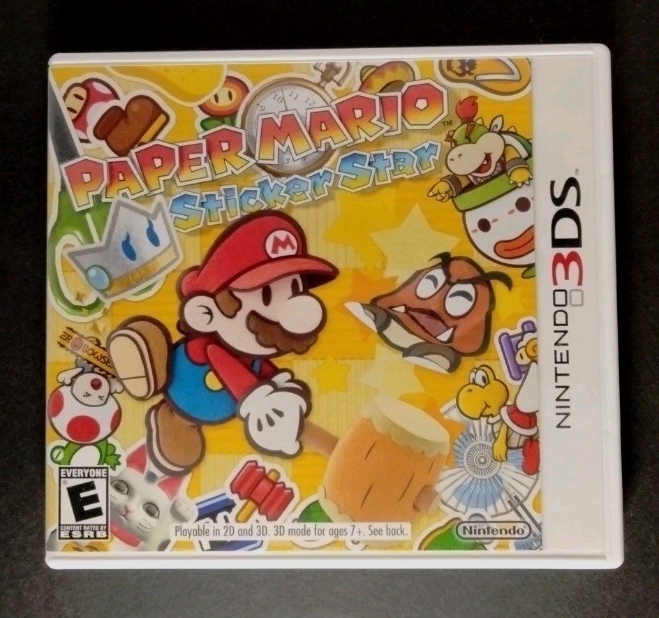 Paper Mario Sticker Star Nintendo 3ds Authentic Case Artwork ONLY