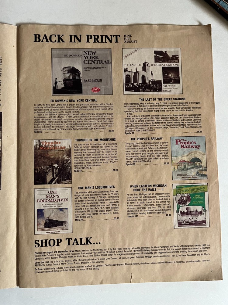 Interurban Press - Summer 1989