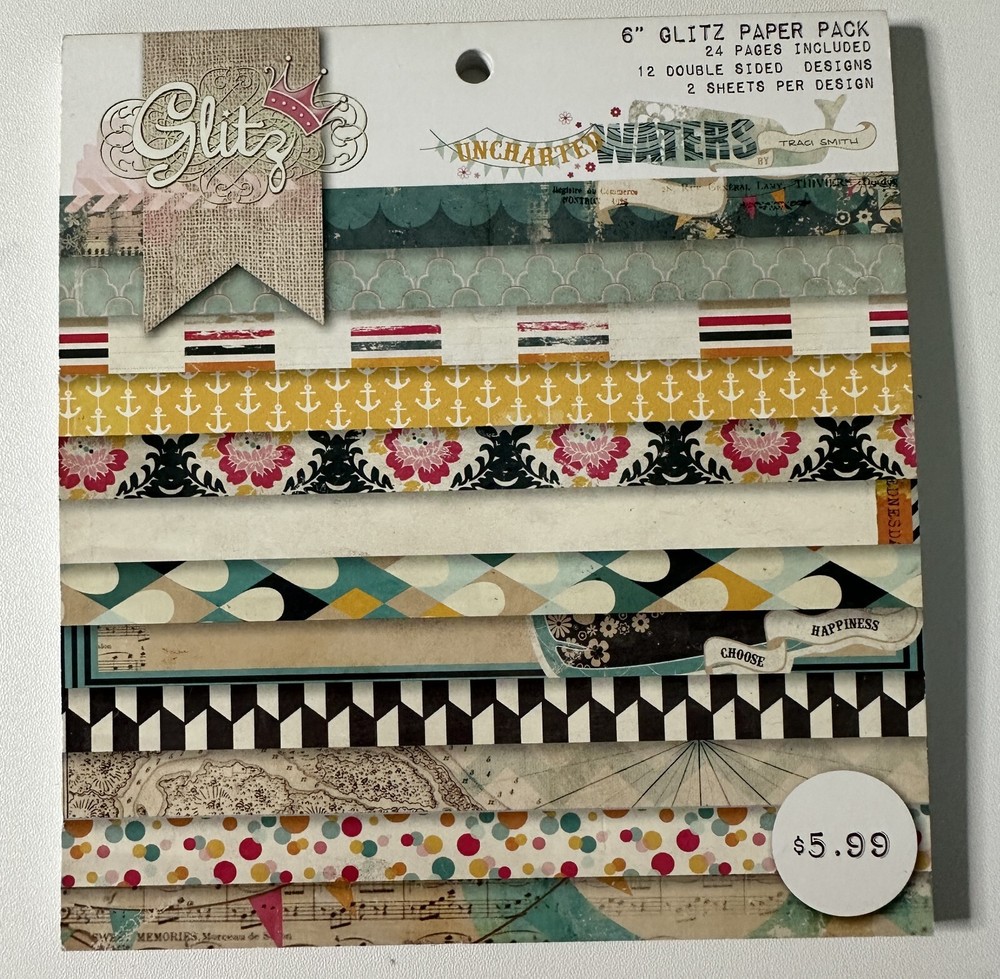 Glitz Design 6 x 6 Paper Pad Multiple Variations Available-You Choose