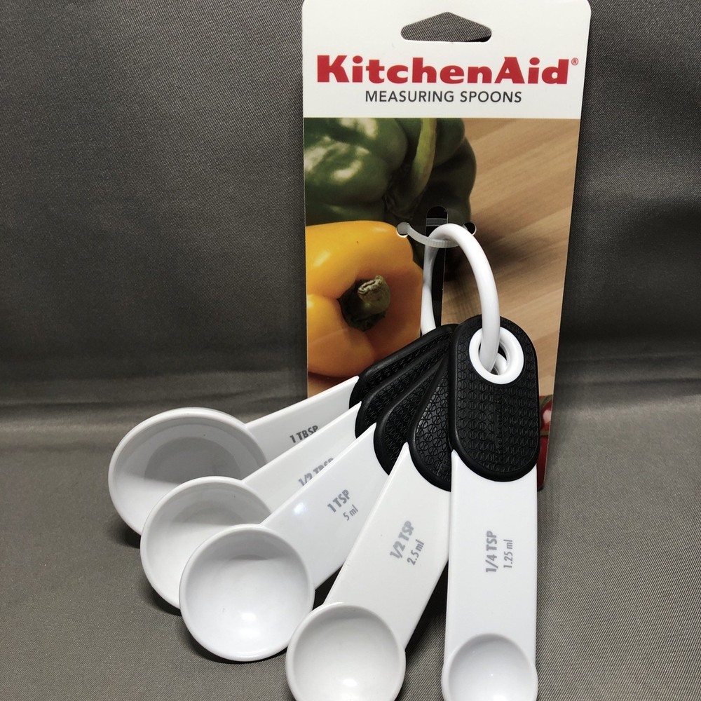 KitchenAid 5 Measuring Spoons Set  White