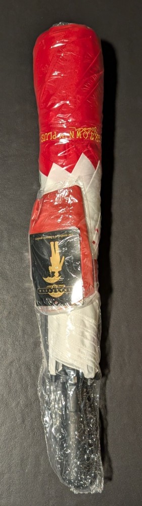 Windbrella Georgetown Folder Plus 58" Windproof Auto Open Umbrella Red White New