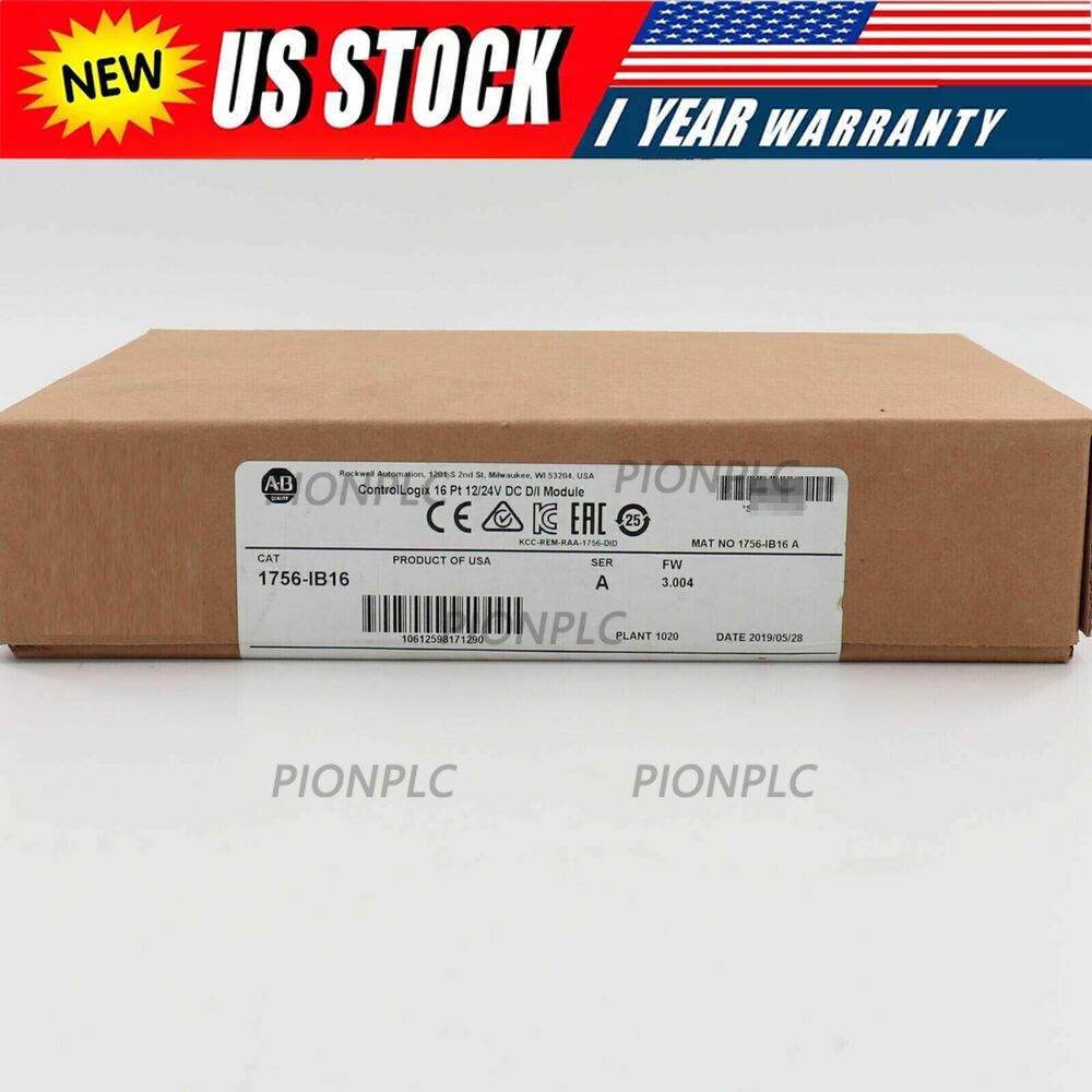 New Factory Sealed AB 1756-IB16 /A ControlLogix 16 Point D/I Module 1756-IB16