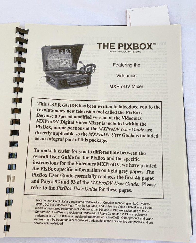 Creation Technologies PIXBOX Portable Videonics Plug & Play Live TV Editor