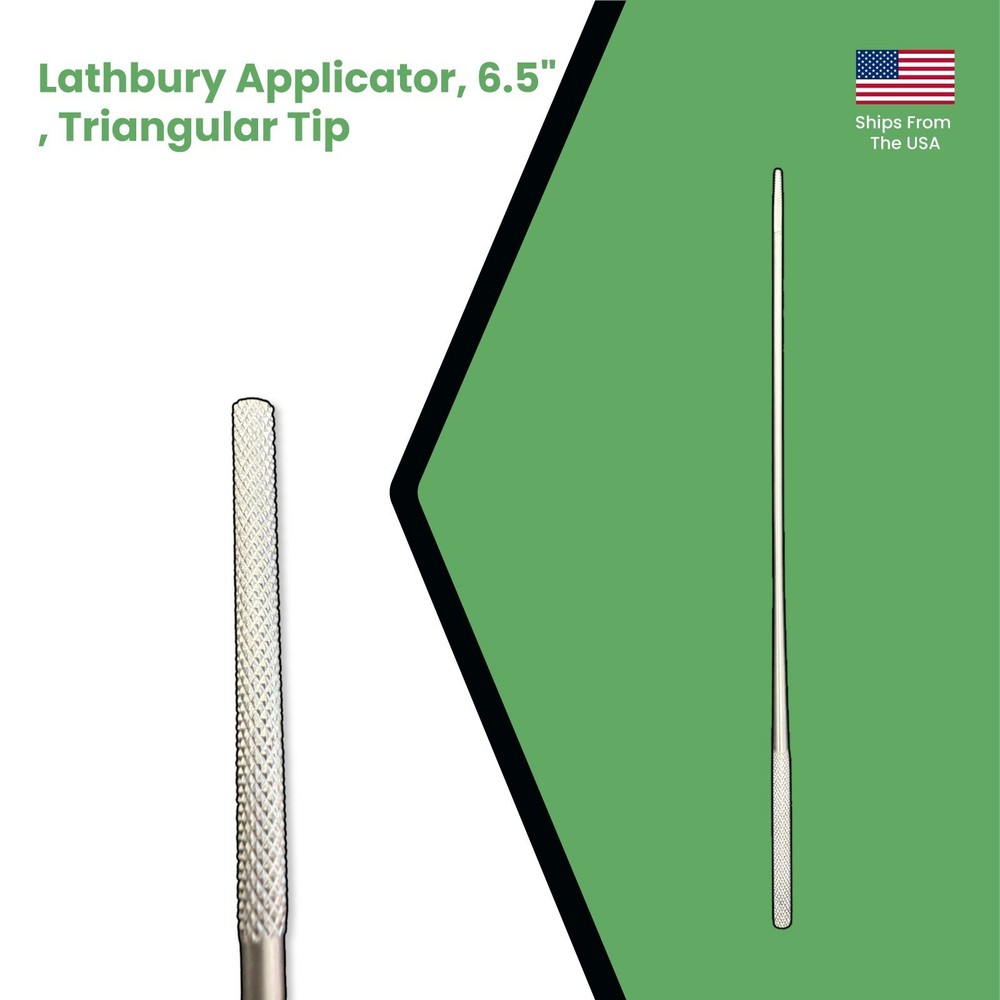 Set of 4 Lathbury Applicators, 6.5", Triangular Tip