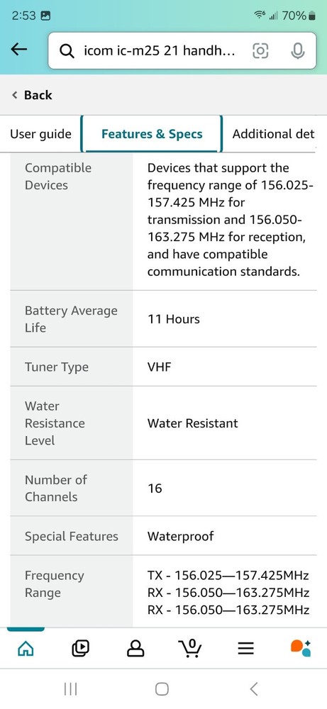VHF Marine Transciever