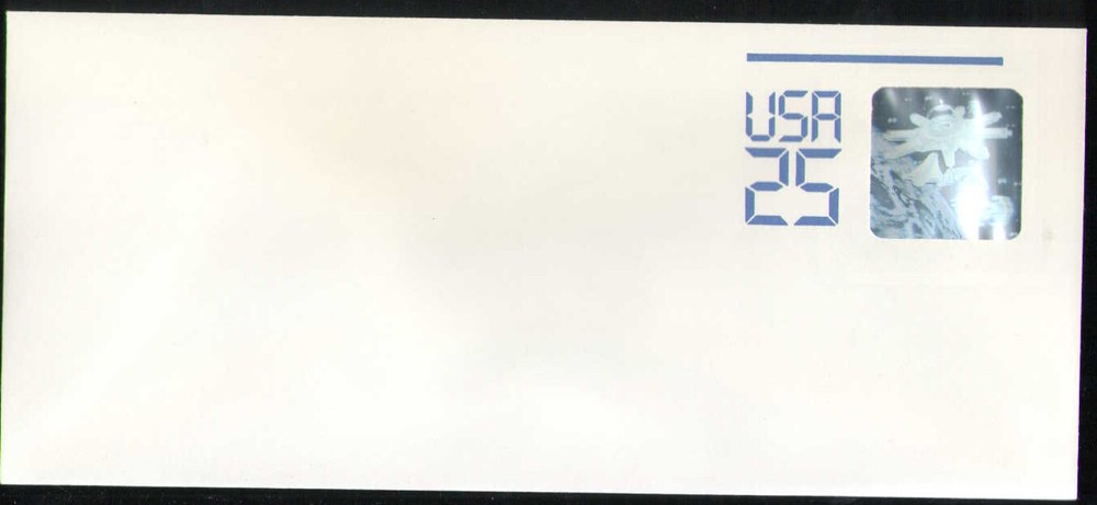 US. U617. 25c. Shuttle Docking at Space Station. #9, Regular. MNH. 1989
