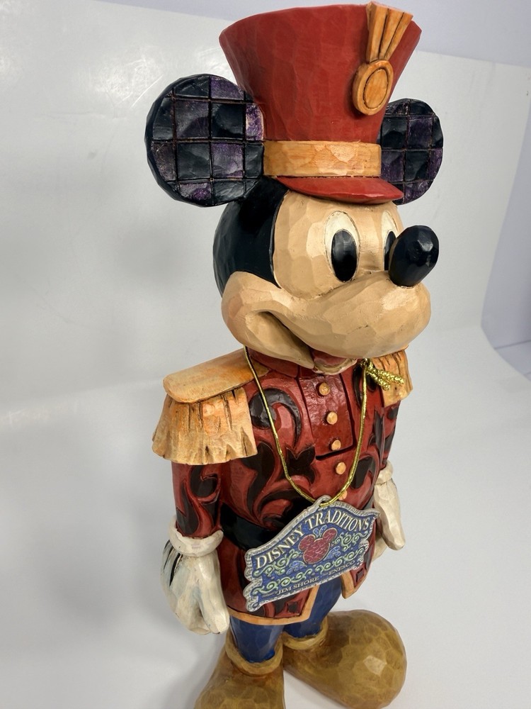 Jim Shore Disney Traditions Mickey Mouse Salutations Nutcracker Figurine READ