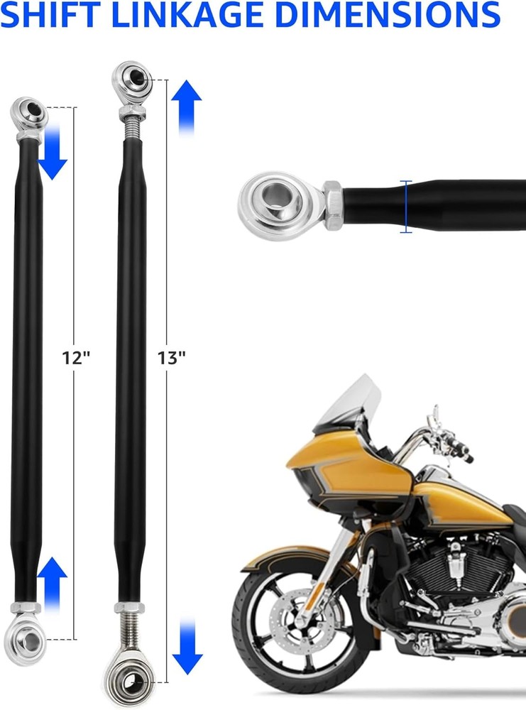 Motorcycle Shift Linkage, Shifter Linkage Compatible for Harley Davidson Touring