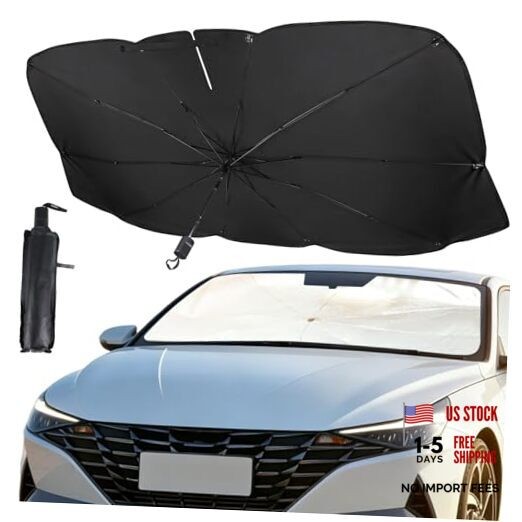 Upgrade Windshield Sun Shade Umbrella, Foldable Car Sun Shade Windshield, Large