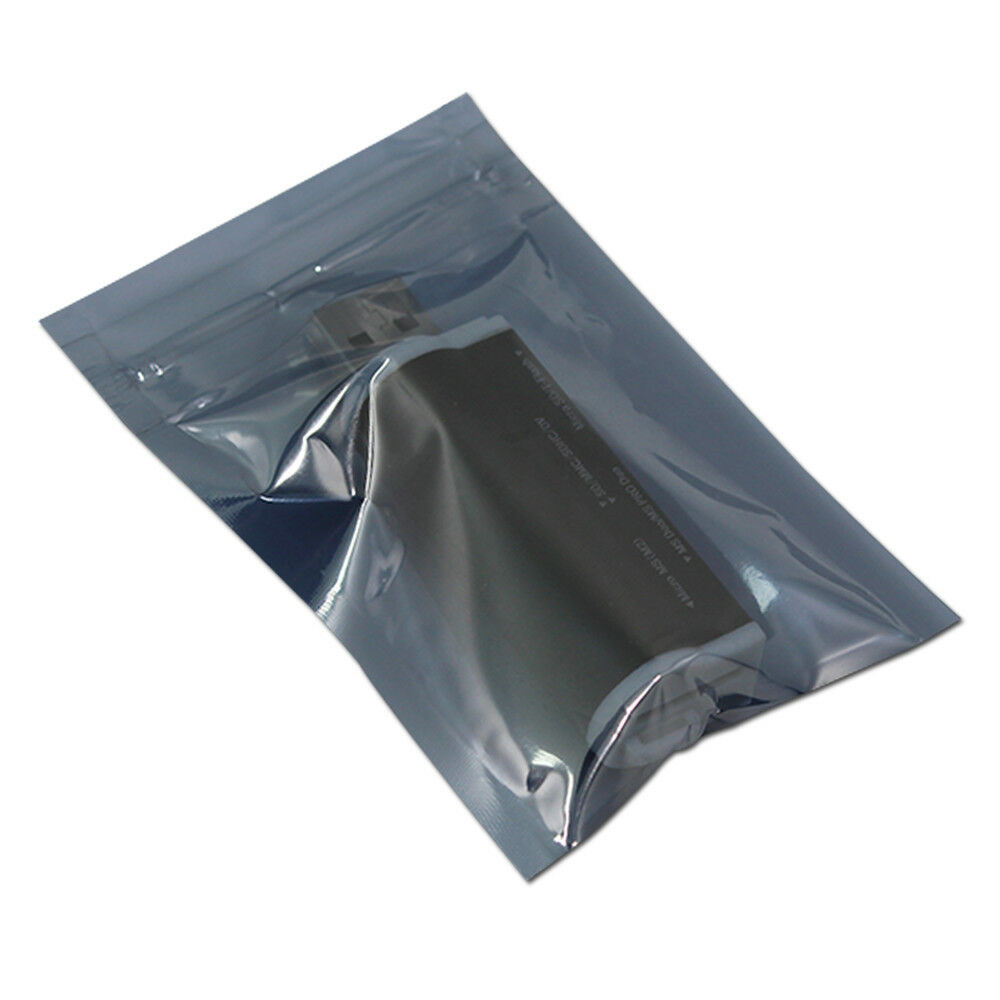 ESD Anti-Static Shielding For Zip Bag Plastic Antistatic Lock Pouch Electronics