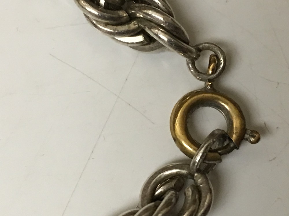 ROPE STYLE STERLING BRACLET