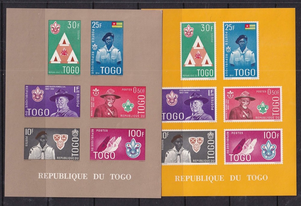 Togo Mint Souvenir Sheets MNH(2 pictures)