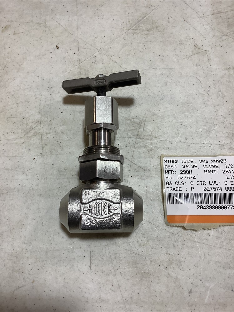 Hoke Globe Valve 1/2” 2811N8Y