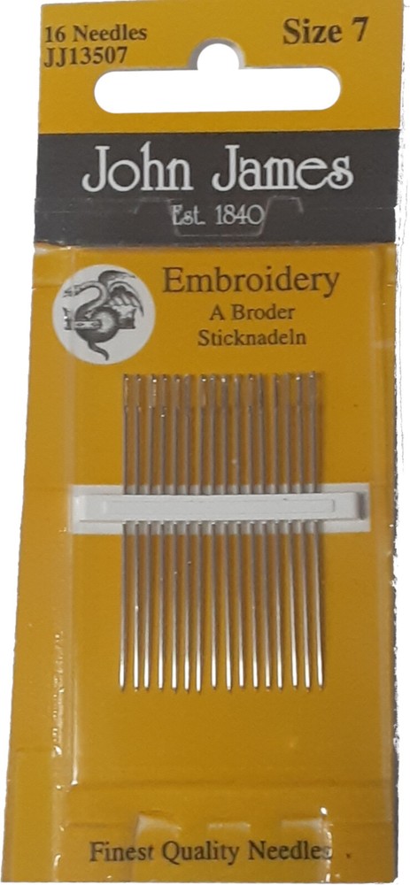 John James Size 7 Embroidery Needles