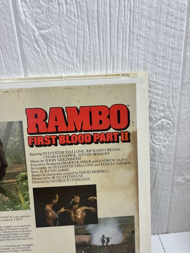 Rambo First Blood Part II (1985) CED Videodisc Untested