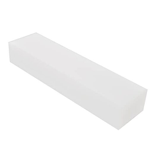HDPE Block White PE Polyethylene Rectangular Solid Plastic 2"x12"x3" white