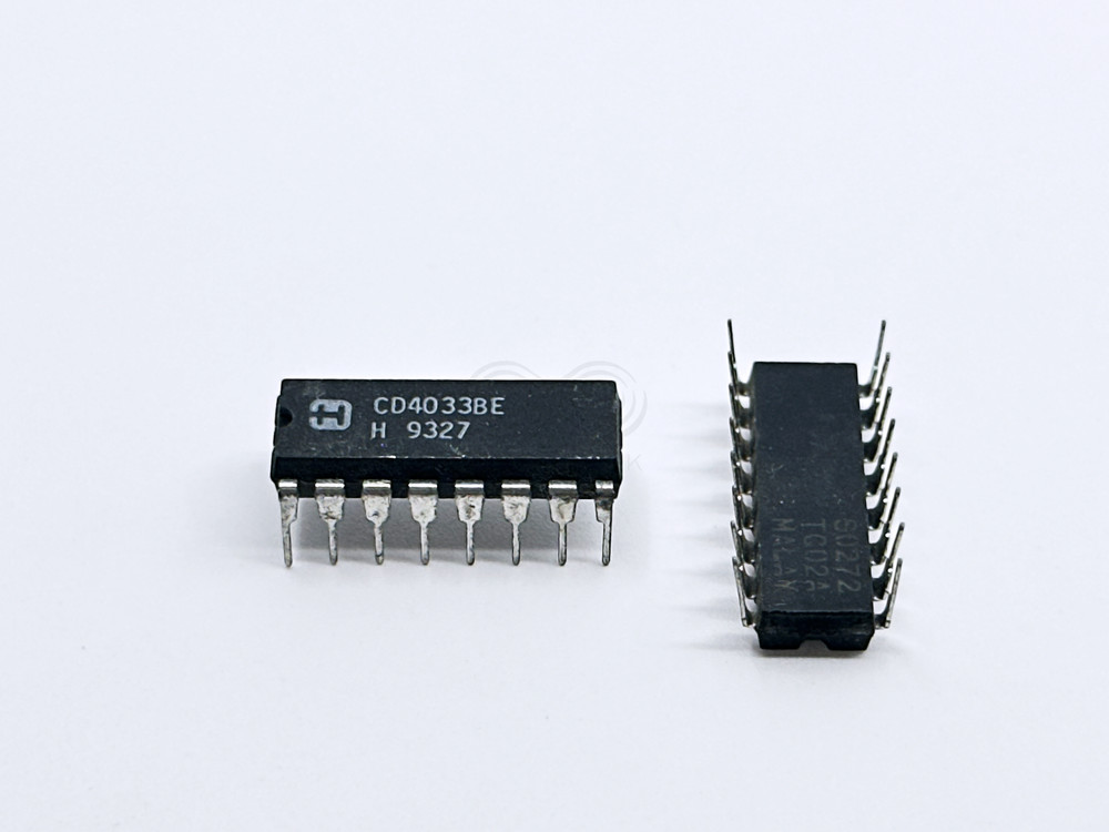 5PCS CD4033BE Harris Decade Counter w/ 7-Segment Decoder Display Driver DIP-16