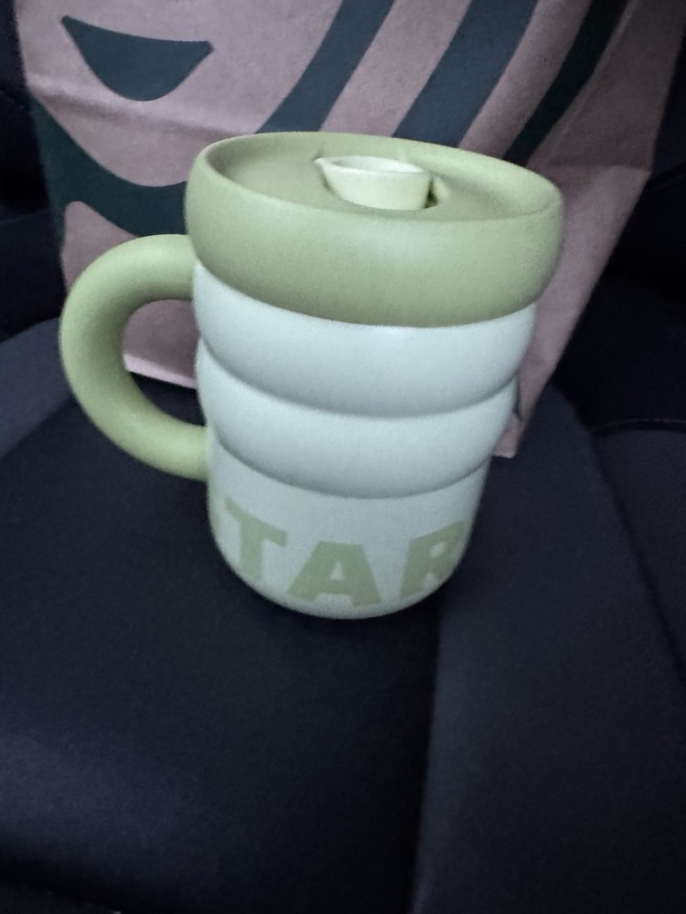 💚NWT 2026 Starbucks Spring Release Matcha Green Rippled SS Mug