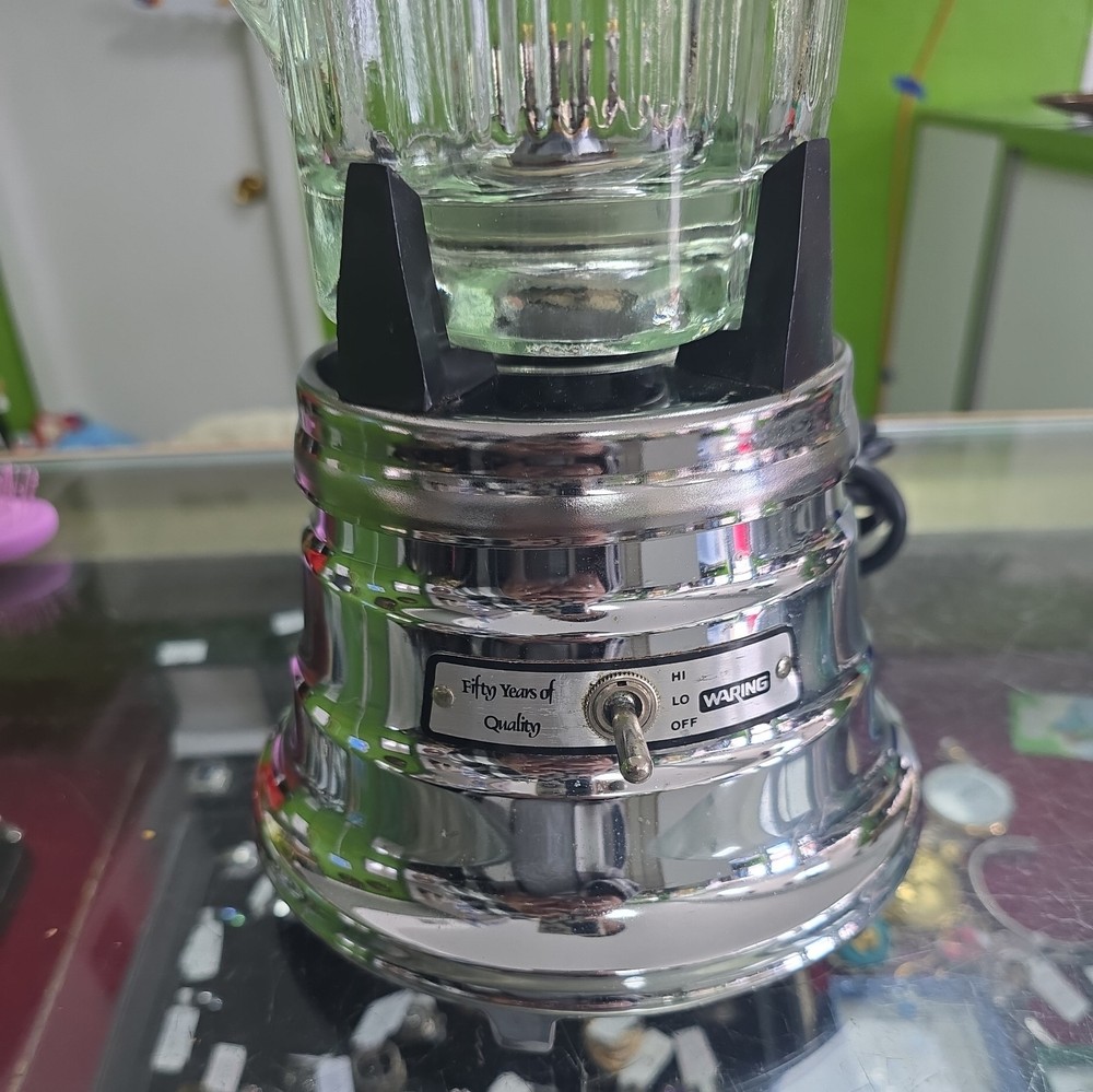Waring Pro Commercial Blender Model 34BL87 Complete Chrome