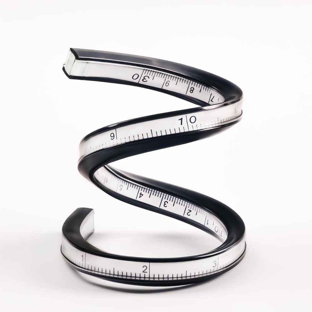 Kearing Flexible Curve Ruler, Bendable Rulers for Engineering Drawing, Sewing