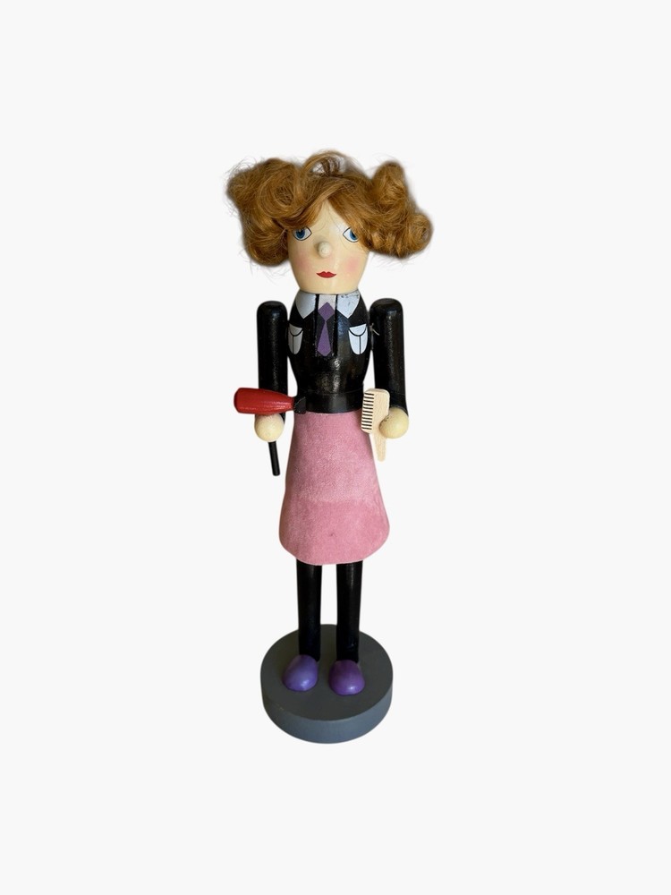 Hairstylist Nutcracker With Dryer & Comb 10 In