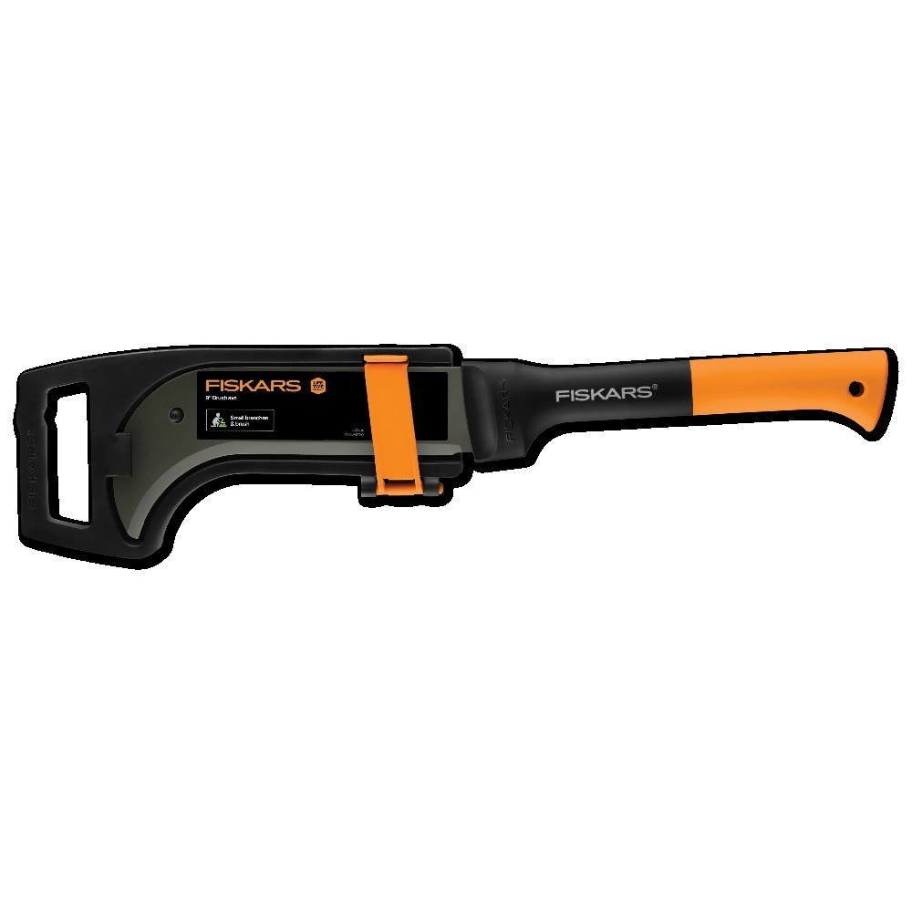 Fiskars 10" Brush Axe with Safety Sheath - Fixed Handle - Black/Orange
