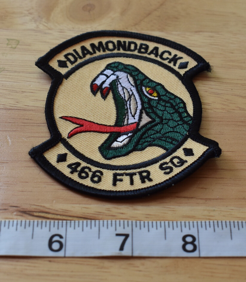USAF Air Force 466th Fighter Squadron Diamondback Patch