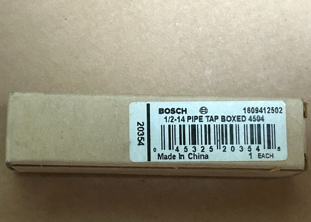 Bosch 203554 1/2-14 Pipe Tap Boxed 4504