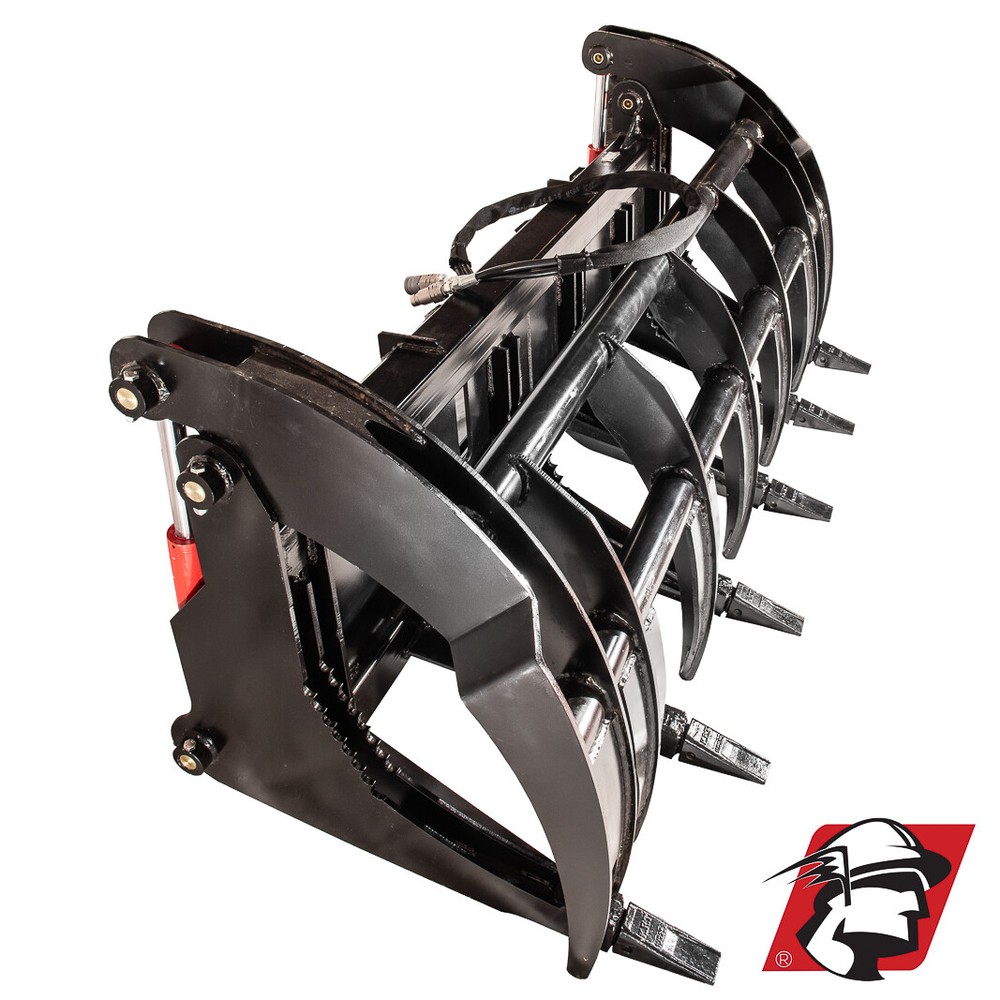 Grapple Bucket Root Rake Clamshell Quick Attach for Gehl 68" Wide