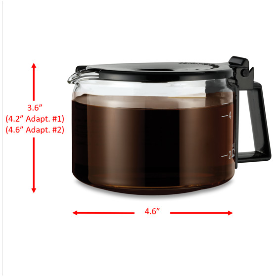 Café Brew Collection 5 Cup Glass Replacement Coffee Carafe