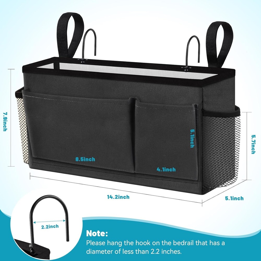 Bedside Caddy Bedside Storage Organizer Bunk Bed Accessories Dorm Storage