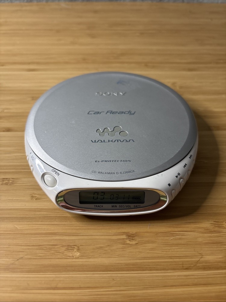 Sony Walkman Car Ready D-EJ368CK Portable CD Player - TESTED Working