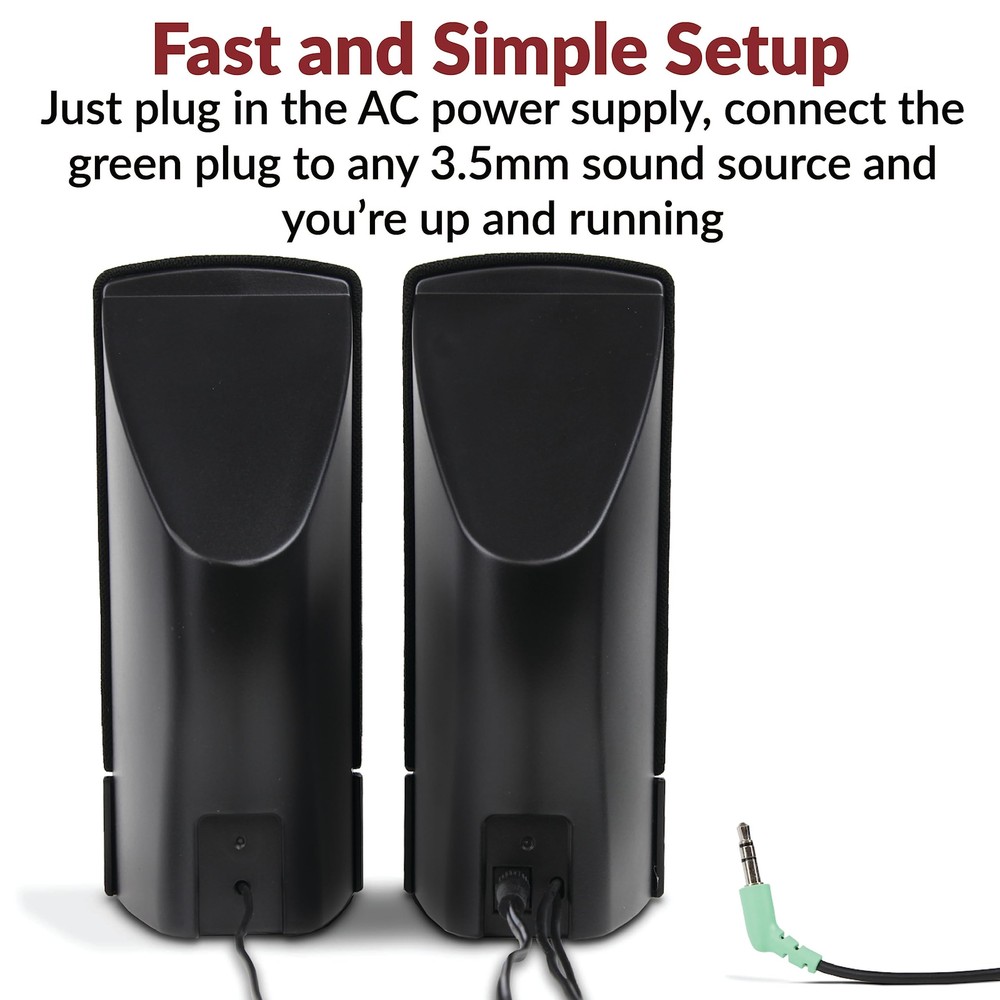 Cyber Acoustics CA-2014 multimedia desktop computer speakers