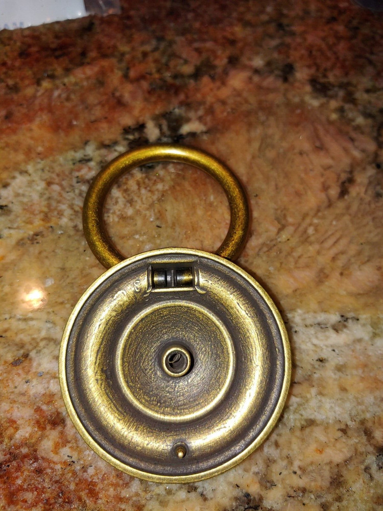 Round Brass? Bronze? Drop Bail Drawer Pull ITALY *12 Available*