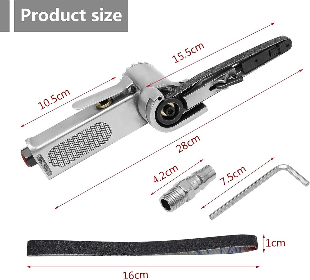 Mini Handheld Angle Grinder Industrial Pneumatic Tool Mini Air Belt Sander su...