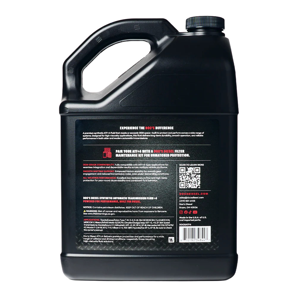 Doc's Diesel ATF+4 DEXRON III/MERCON V Automatic Transmission Fluid