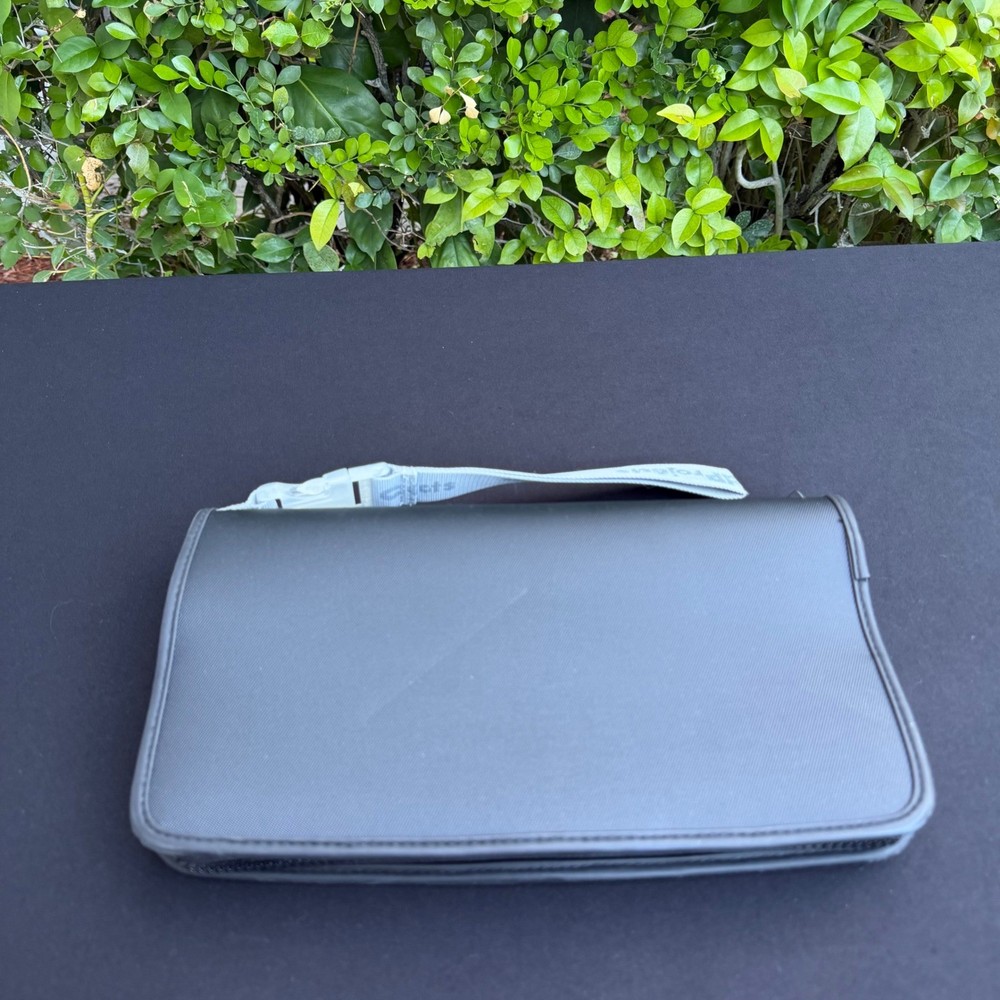 cdProjects CD DVD Storage Case 24 Binder Orange Grey Zip Media Organizer Wallet