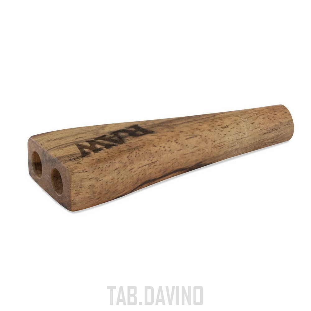 RAW DOUBLE BARREL WOODEN CIGARETTE HOLDER DOUBLE KING SIZE FIT