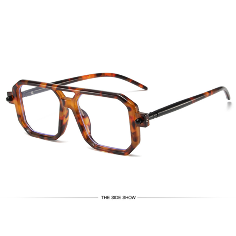 Men Women Square Blue Light Blocking Eyeglasses Full Frames Glasses Frames New
