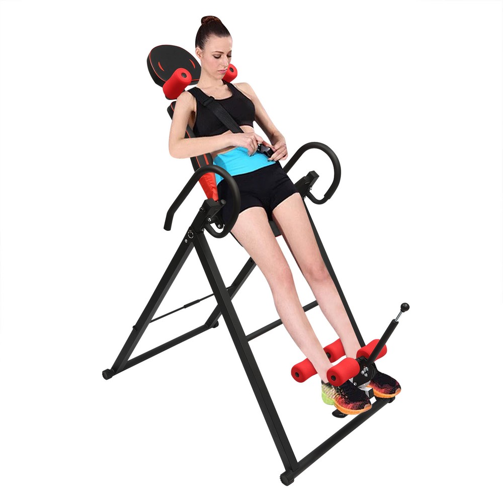 Heavy Duty Inversion Table for Back Pain Relief and Therapy, Adjustable Design
