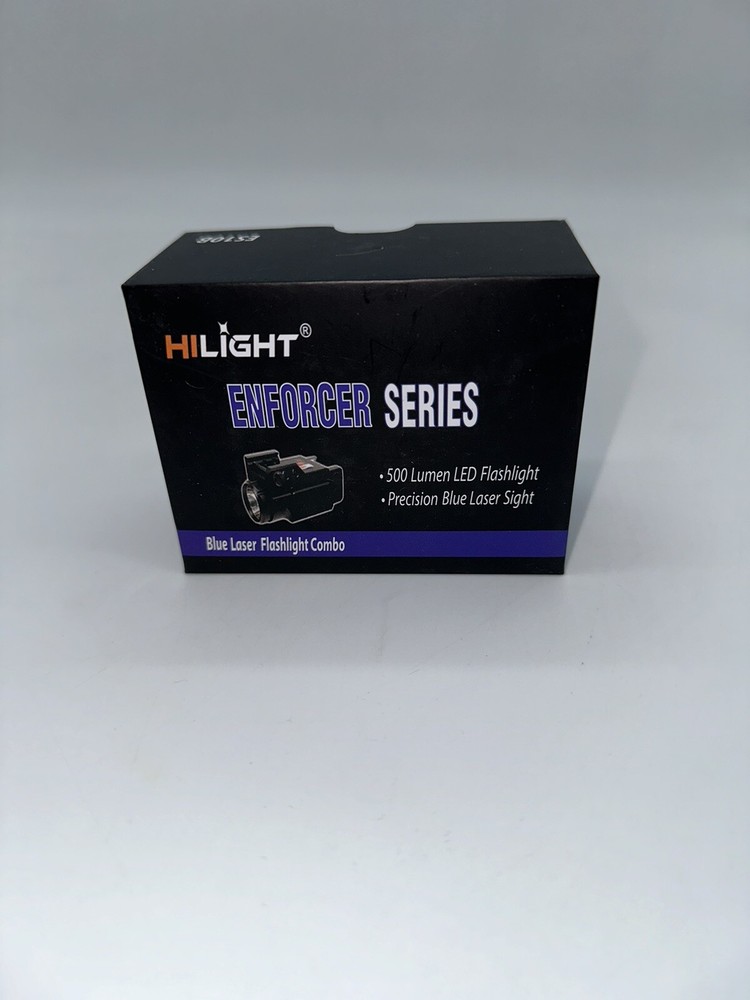 HILIGHT Enforcer Series Tactical LED Flashlight and Blue Laser Combo