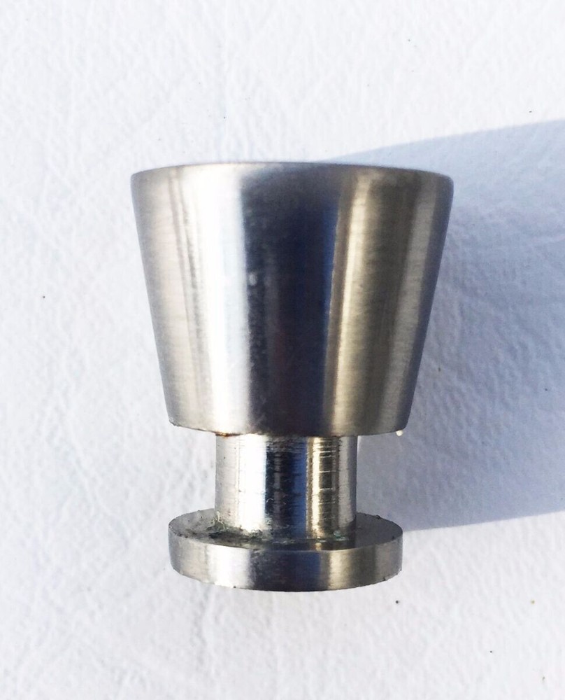 Baughman McCobb Brushed Nickel MCM Mid-Century Modern 1" Tapered Knob, Pull  EUC